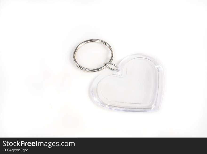 Gift keychain in heart shape