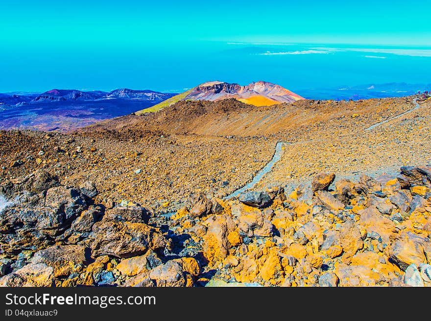 Landscape with Pico Viejo volcano