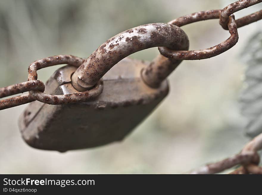 Old Vintage Rusty Padlock