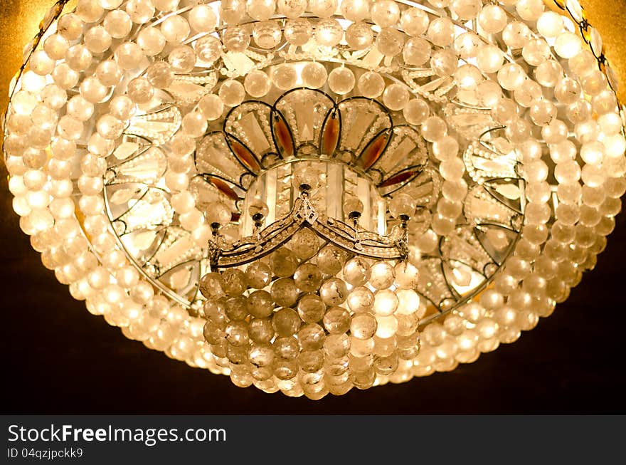 Close up lighting,ceiling,do wnlight for decoration