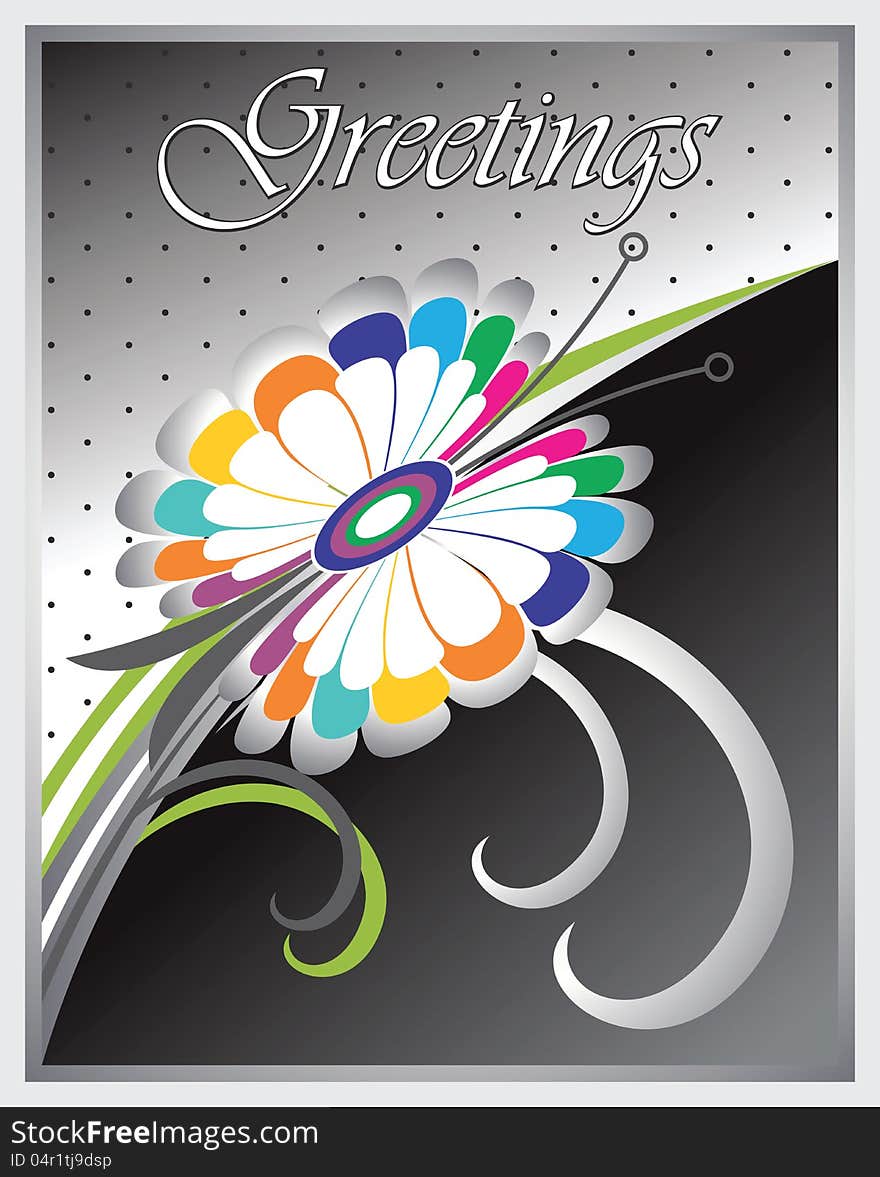 Vector greeting card design to create beautiful designs