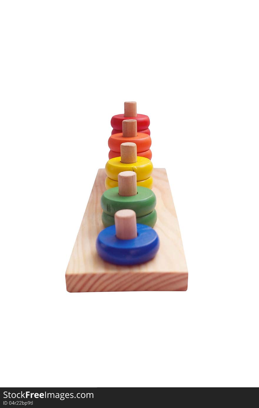 Wooden toys for children - count game. Wooden toys for children - count game