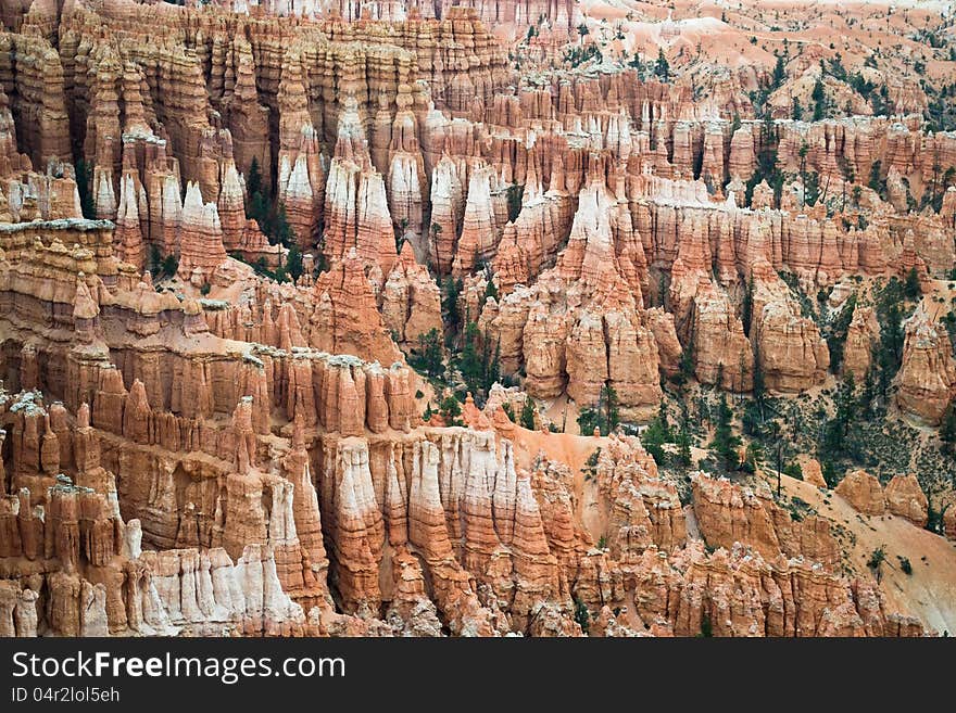 Bryce canyon,utah,USA-august 10,2012:view of the bryce canyon