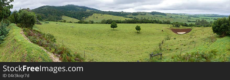 Australia, New South Wales. Panorama of the farming fairytale land. Australia, New South Wales. Panorama of the farming fairytale land.