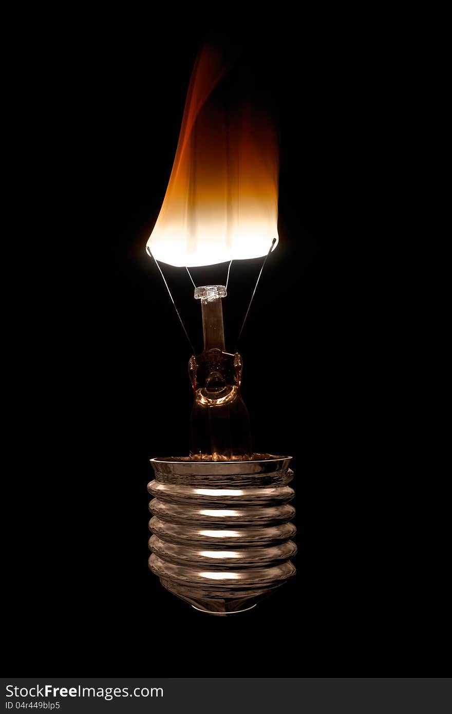 Burning Light Bulb