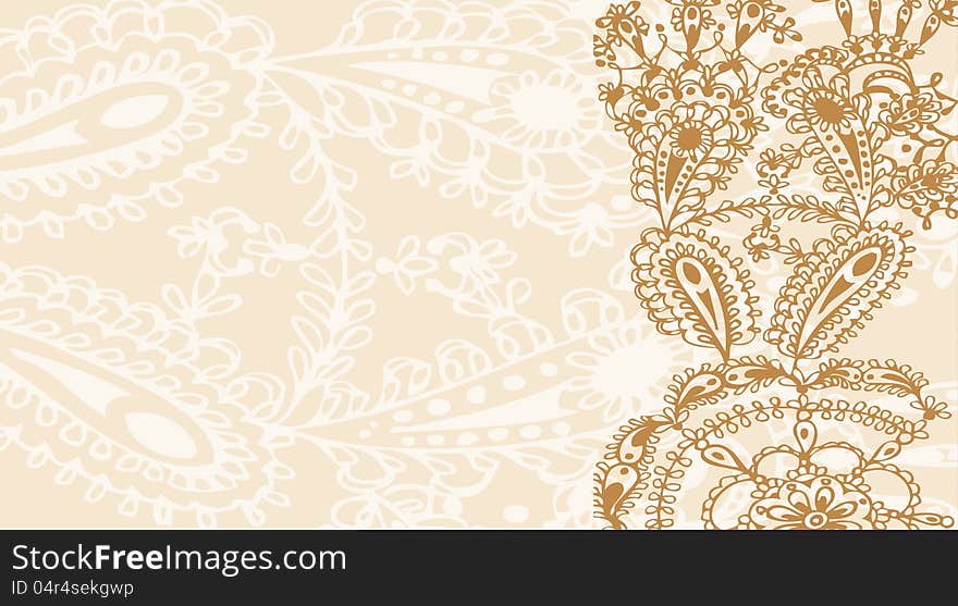 Ornamental floral lace background (vector). Ornamental floral lace background (vector)