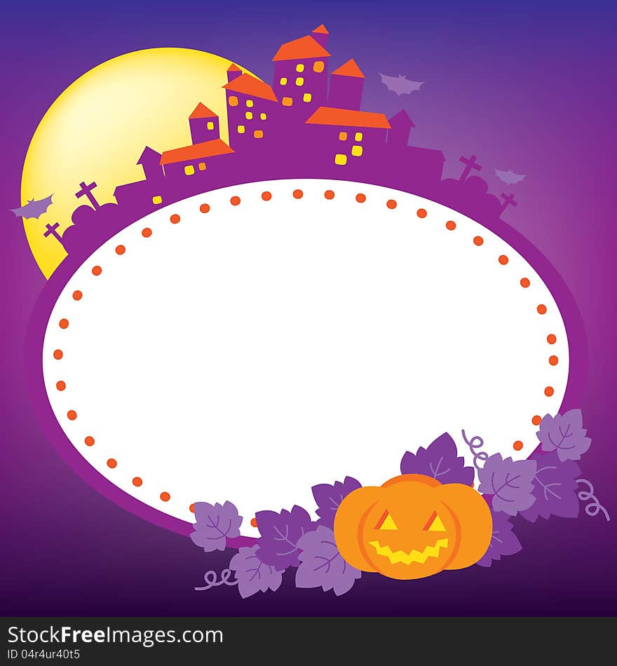 Halloween frame