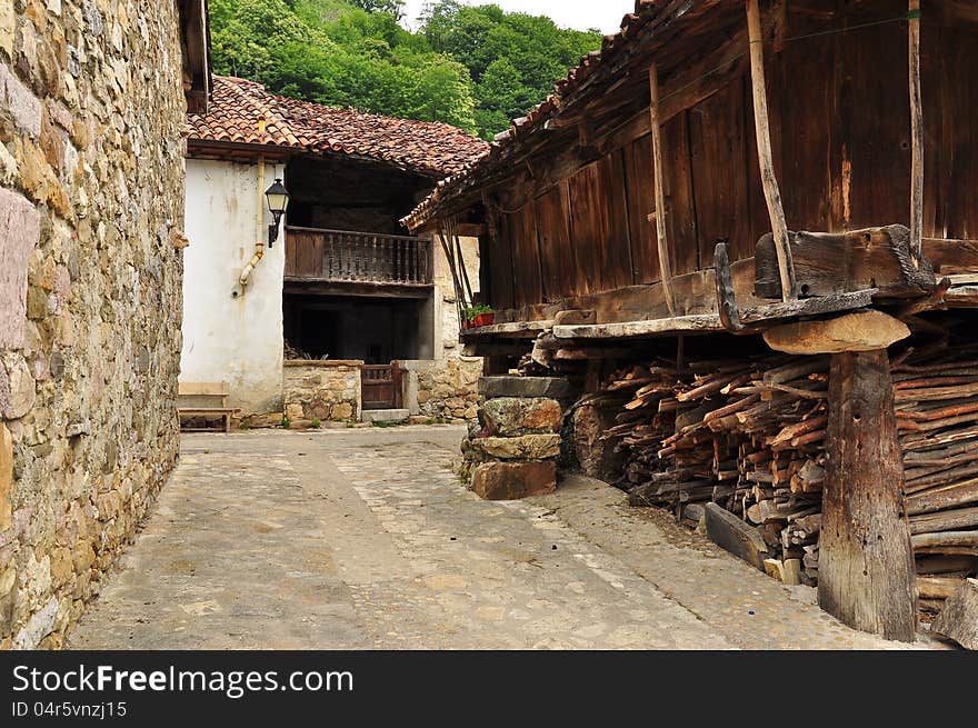 Ladines Village, Sobrescobio, Asturias, Spain