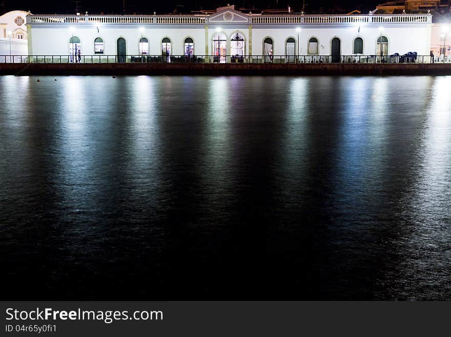 Tavira city by night