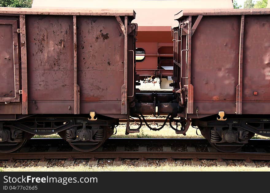 Image of a train in the UK London departing from a station platform