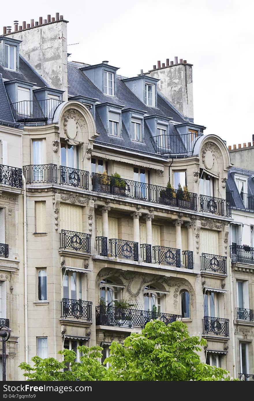 Typical French buildings