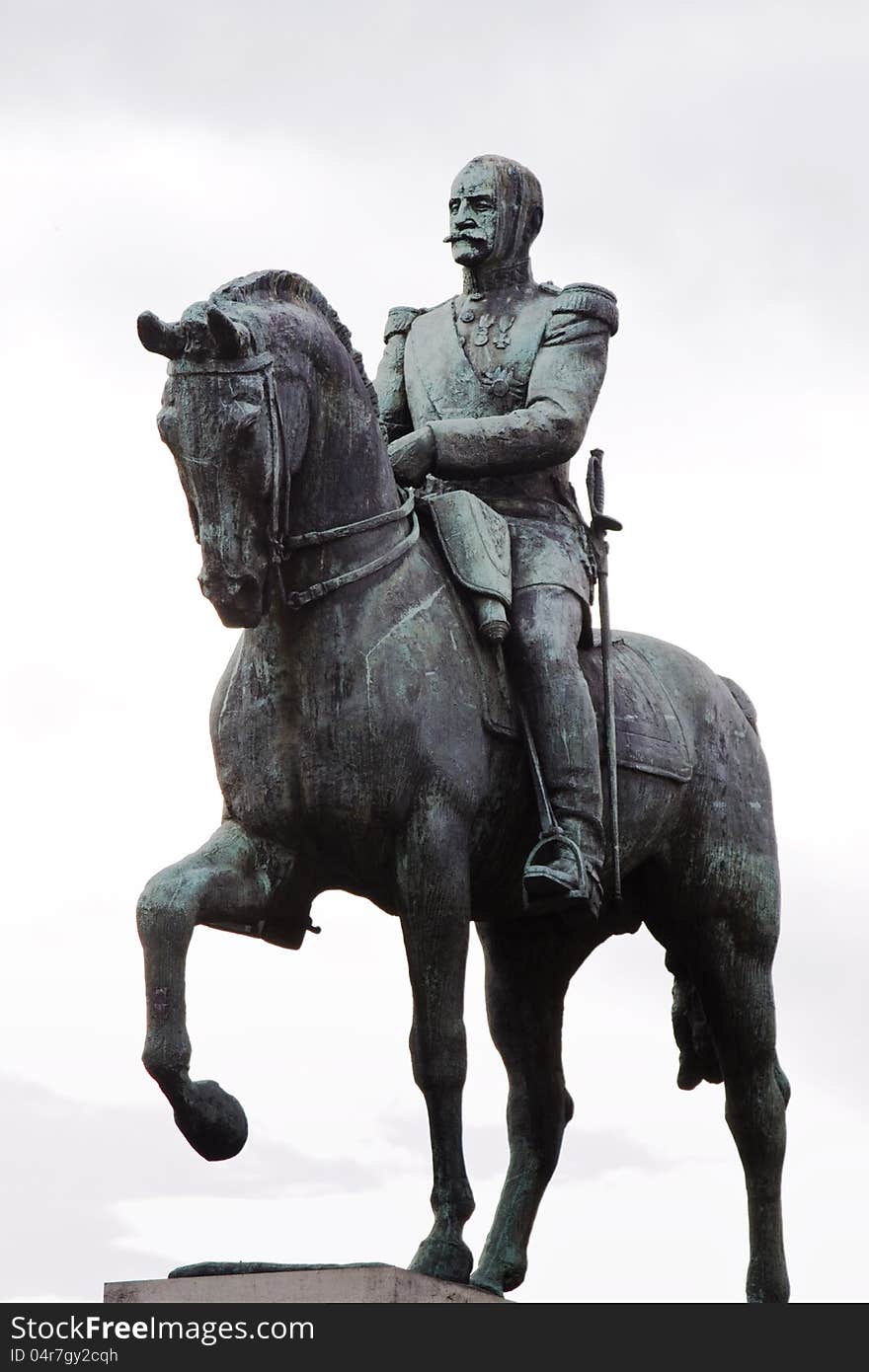 General with horse statue in Paris, France