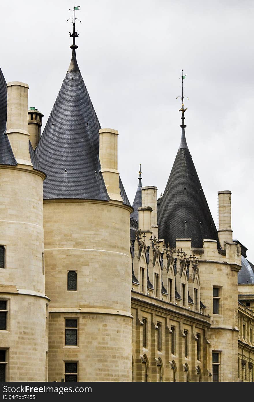 Historical Conciergerie Prison In Paris, France