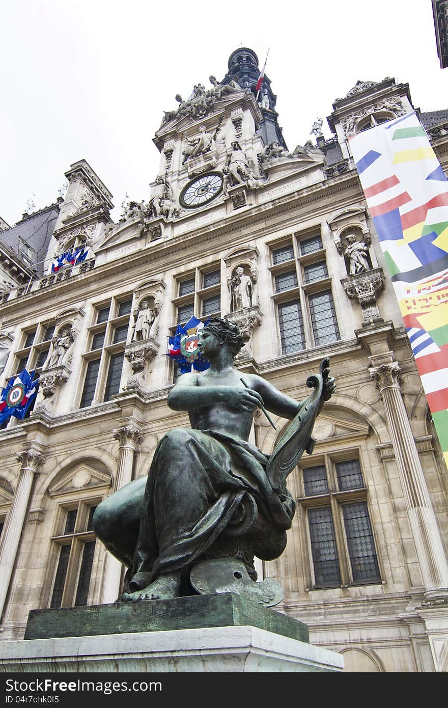 Hotel De Ville Building, Paris, France