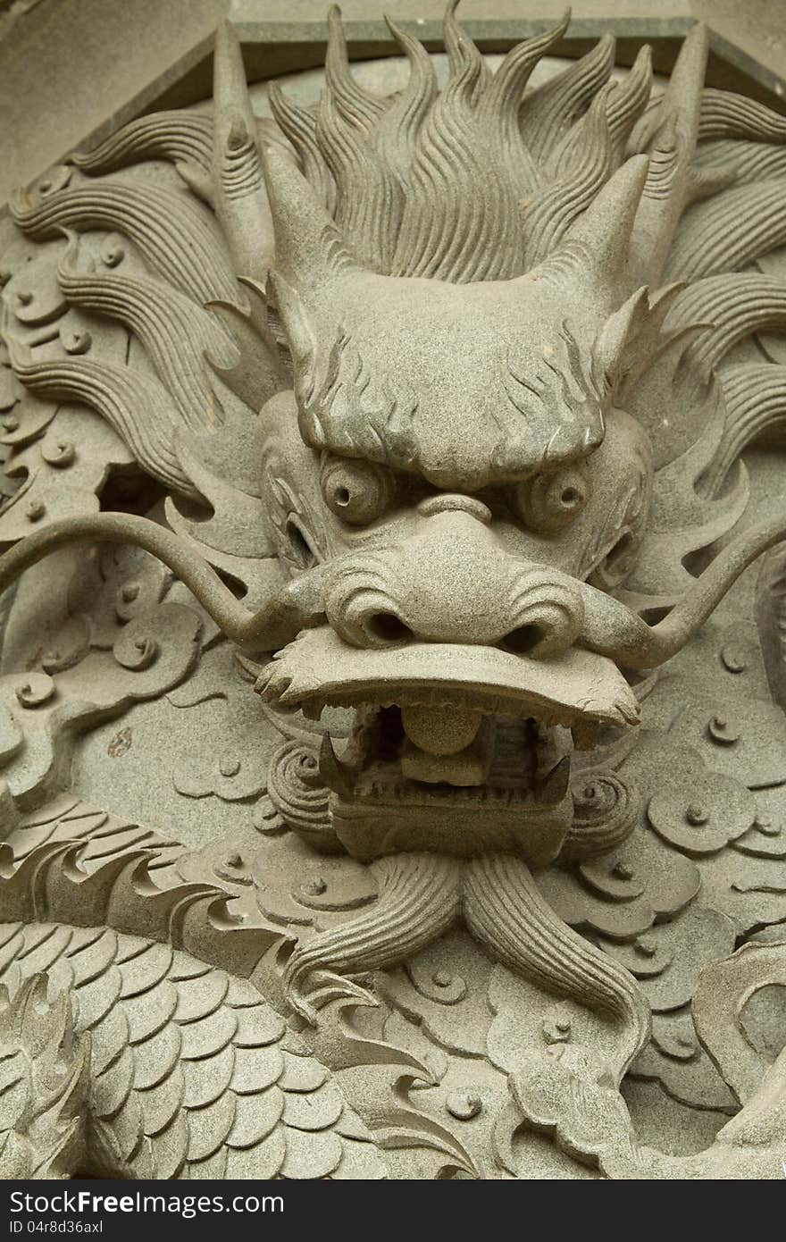 Face of dragon.