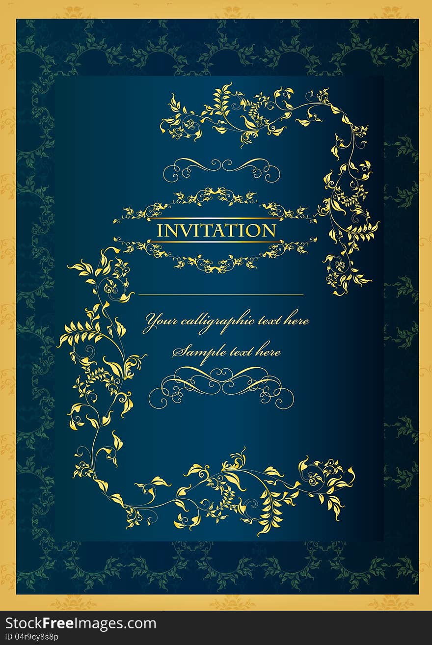 Luxury Invitation Blank For Design