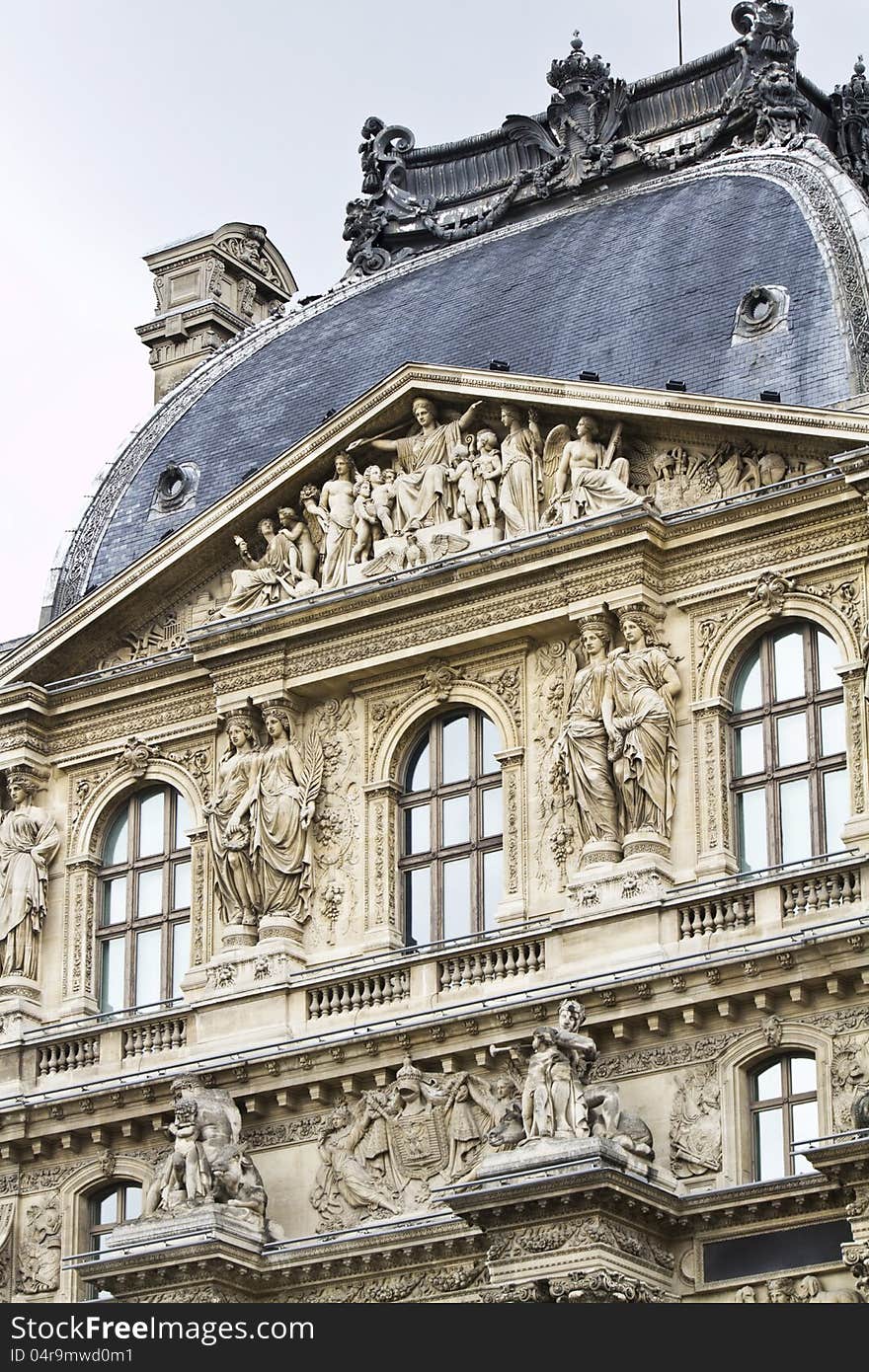 Museum Of The Louvre In Paris, France