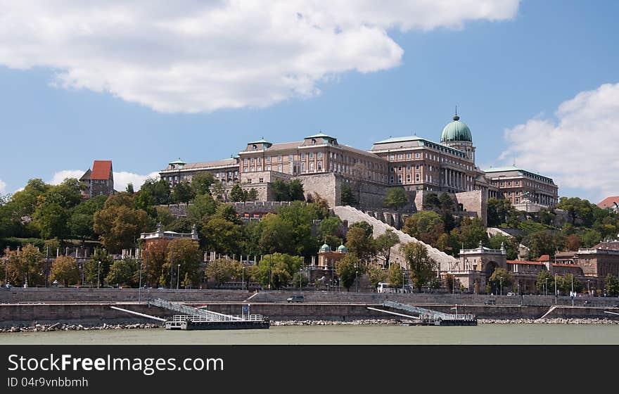 The royal castle in Budapest, Hungary