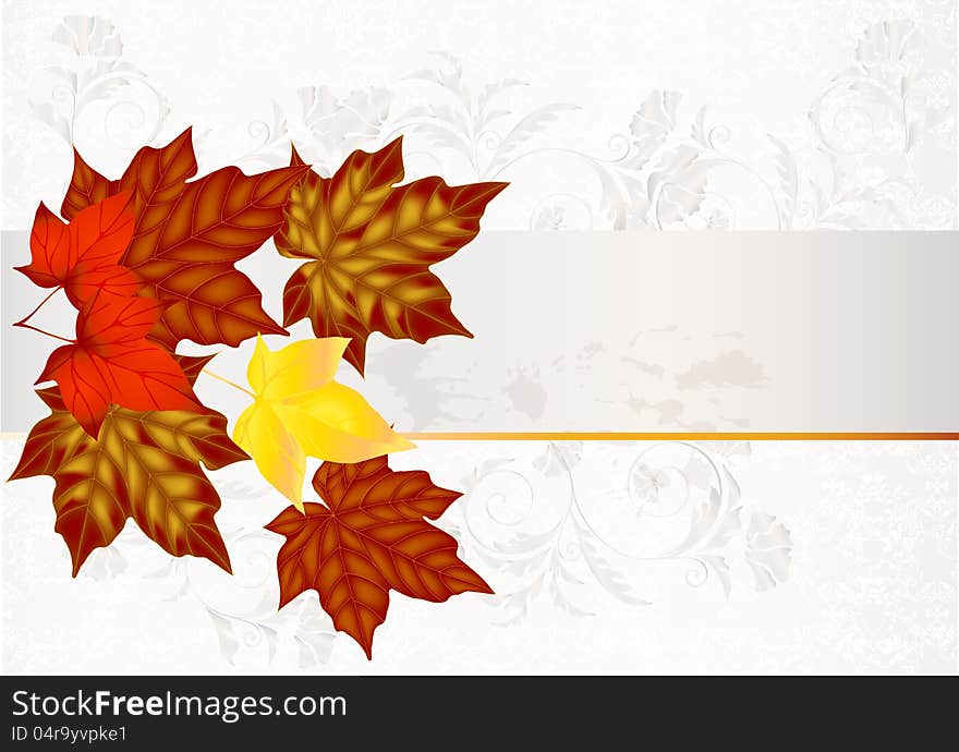 Autumn background Elegant background with space for text