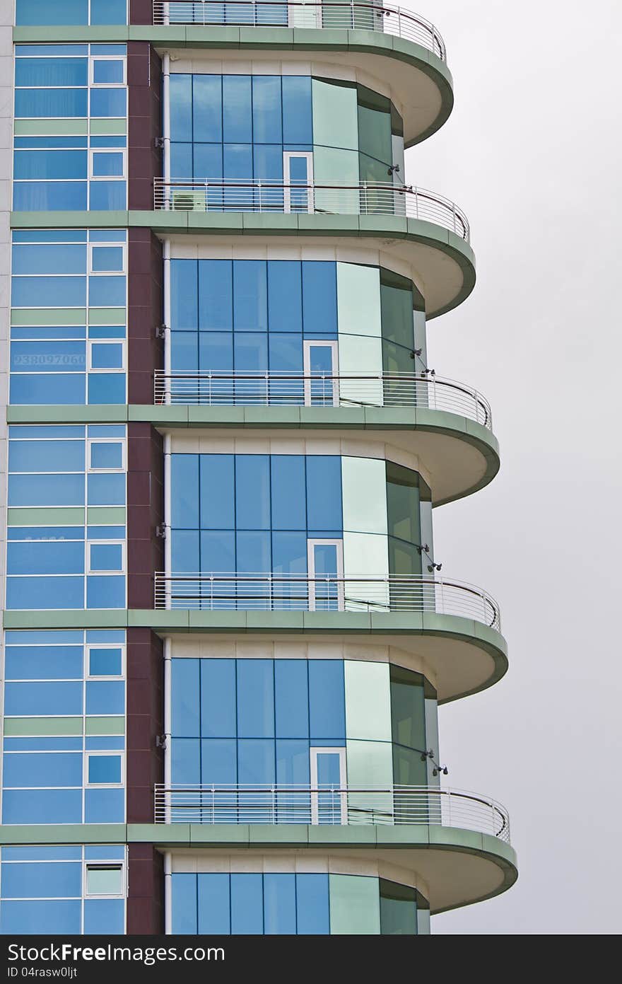 Glass detail of modern building