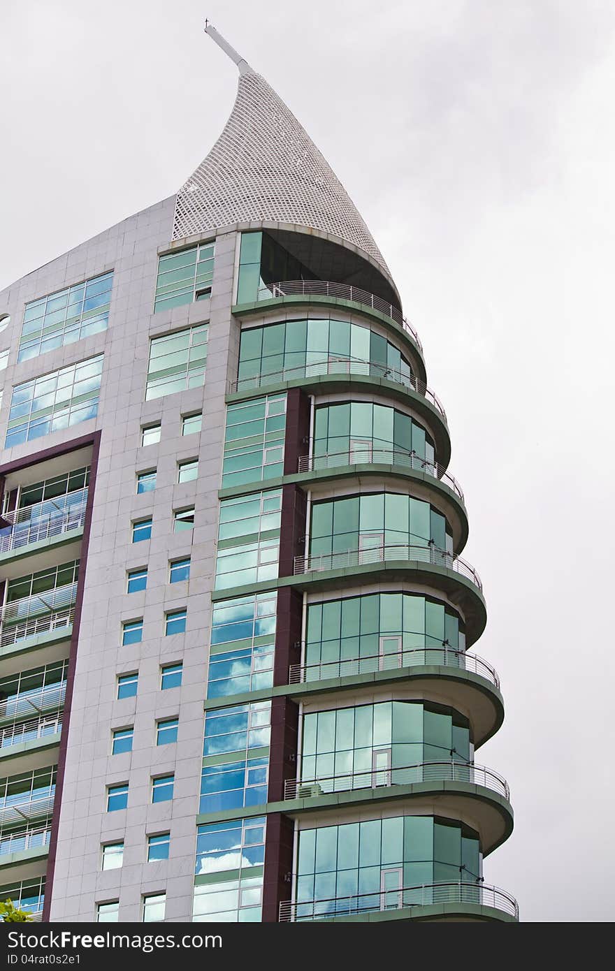 Glass detail of modern building