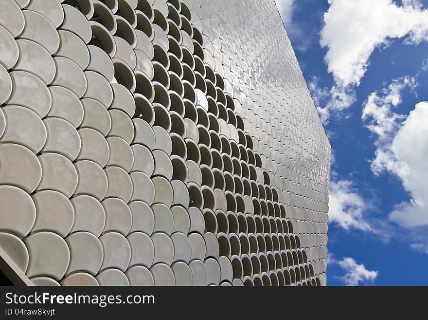 Abstract detail view of the wall structure of a modern building. Abstract detail view of the wall structure of a modern building.