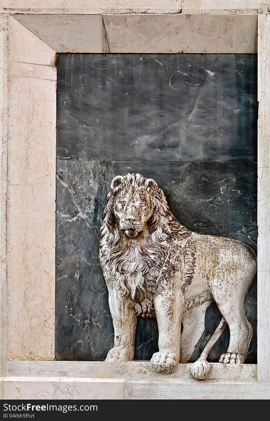 The lion of St Mark, symbol of imperial Venice