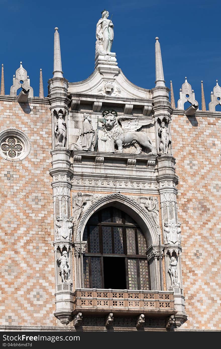 Ornaments and decorations on the Basilica San Marco in Venice, Italy