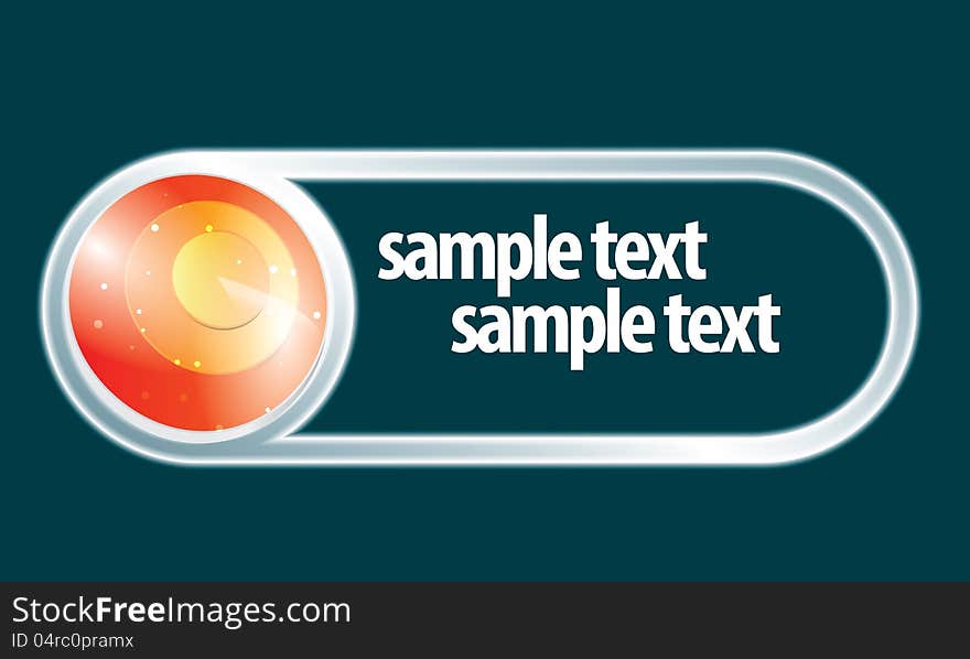 Bright frame for any text. Bright frame for any text