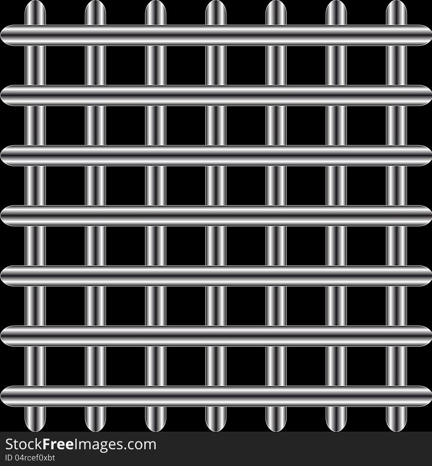 Structure from a lattice on a black background. Structure from a lattice on a black background