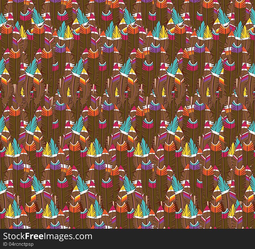 Abstract feathers pattern