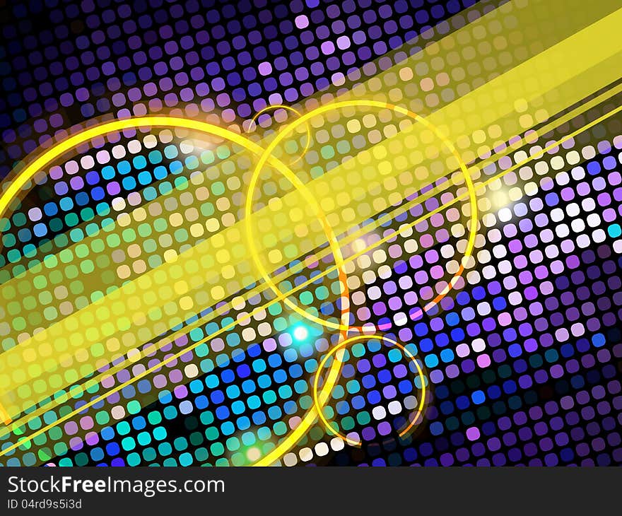Mosaic background or business card. Additional vector format Eps10.