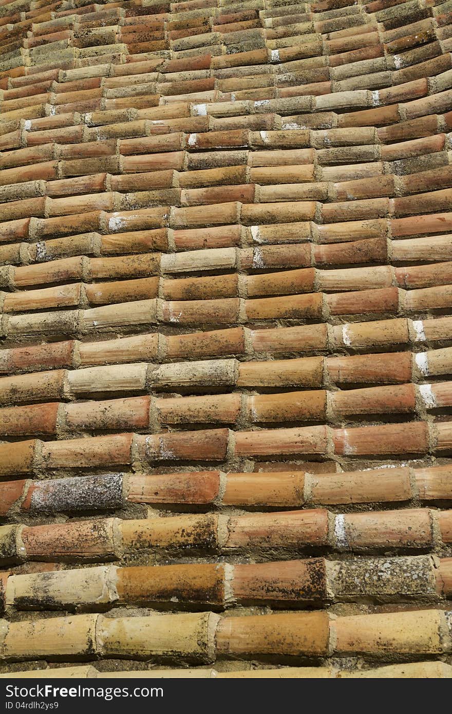 Close view detail of the traditional urban rooftops of houses in Portugal.