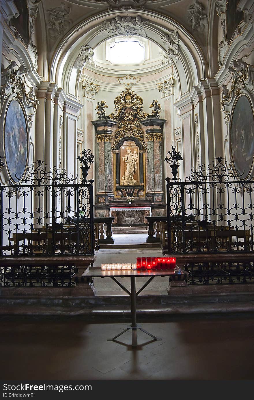 Baroque Altar With Candles