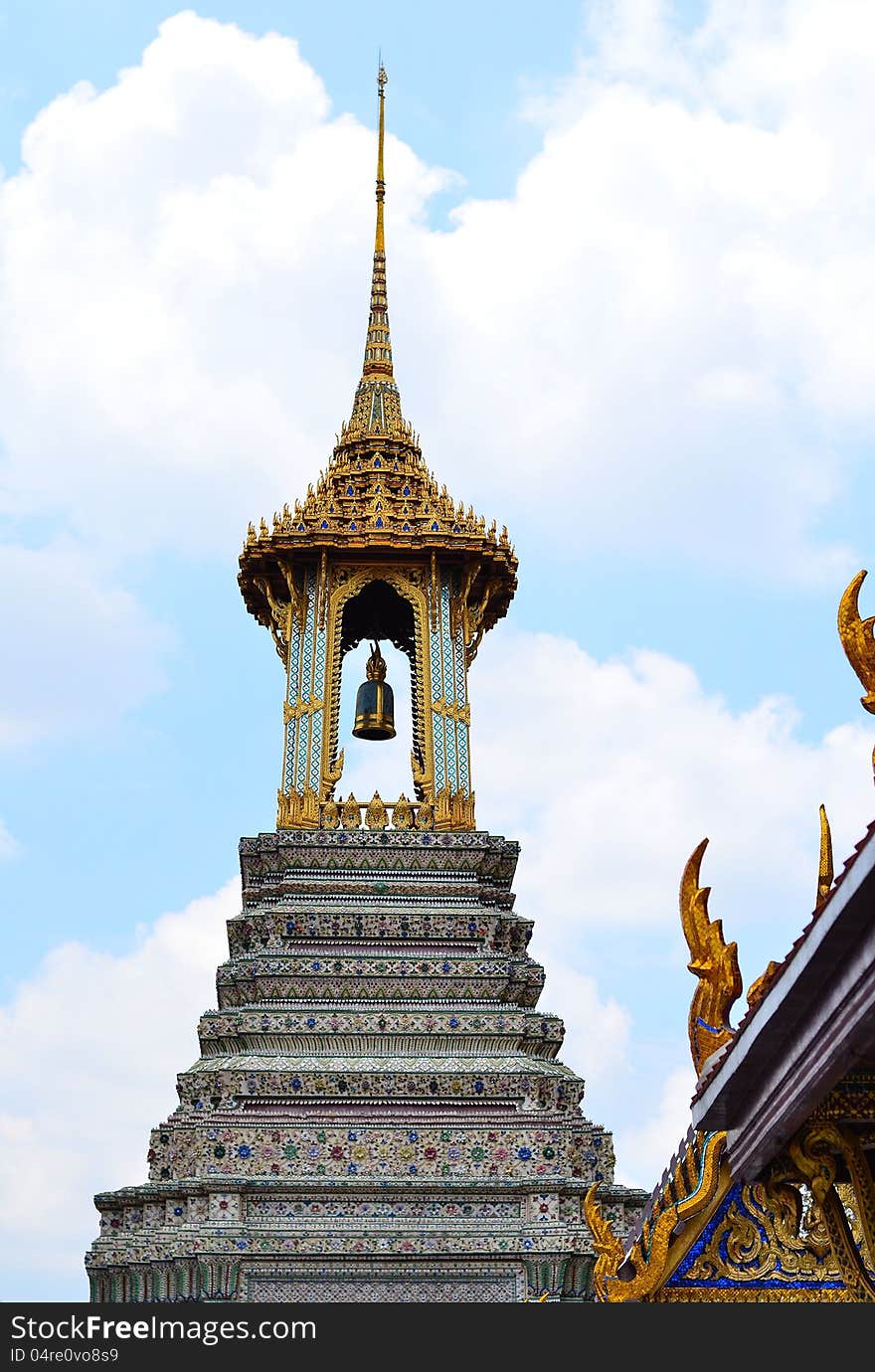 Pagoda in Thai famous temple