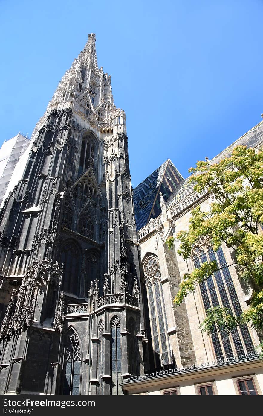 St.Stephan Cathedral (Stephansdom) in Vienna, Austria. St.Stephan Cathedral (Stephansdom) in Vienna, Austria