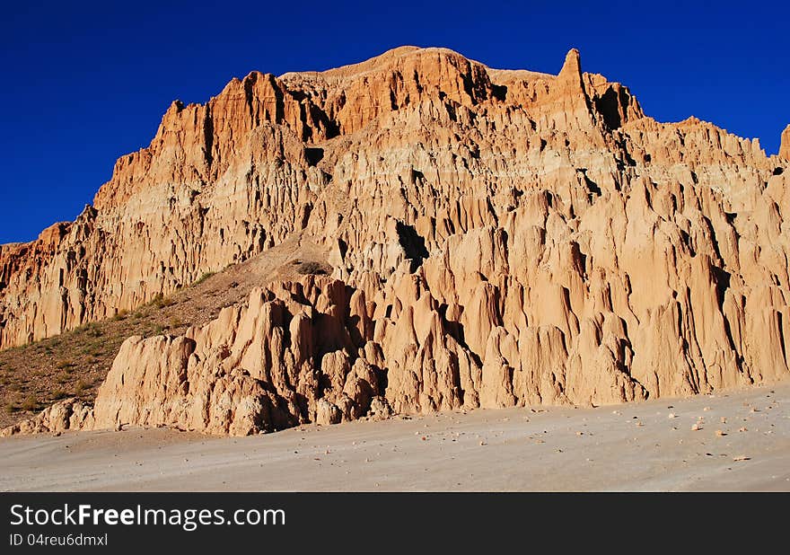 Clay formations in the Cathedral Gorge State Park, Nevada, USA