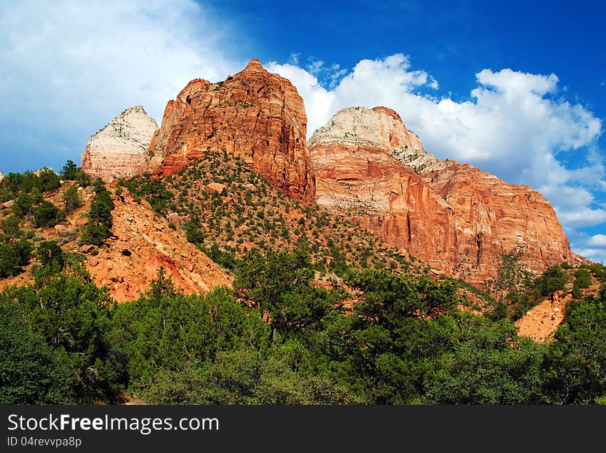 Dramatic views in Zion National Park, Utah, USA