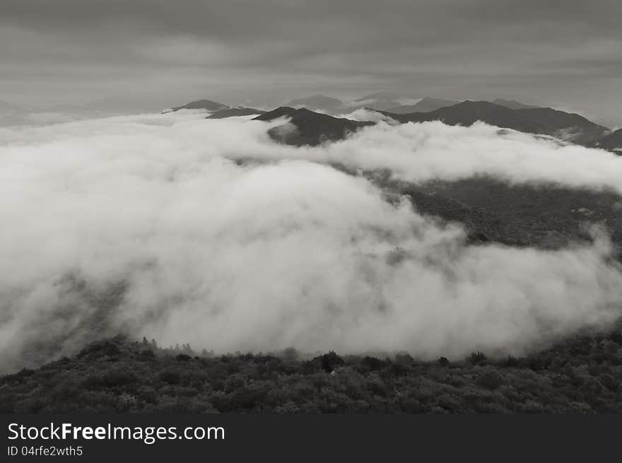 Clouds in the valley