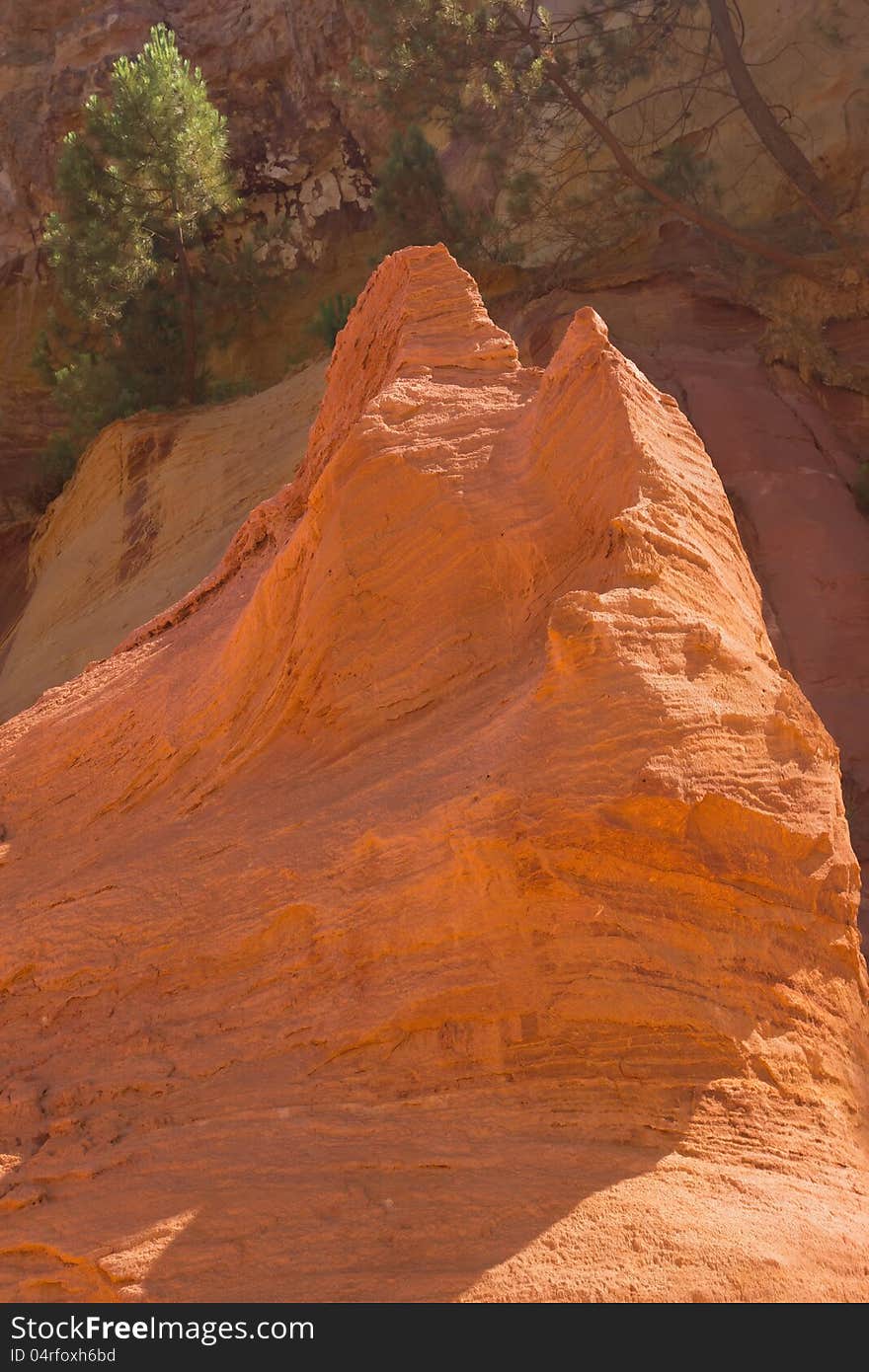 Colorful landscape near Roussillon