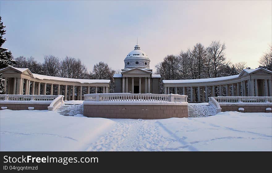 Temple-tomb of Yusupov family estate in Arkhangels