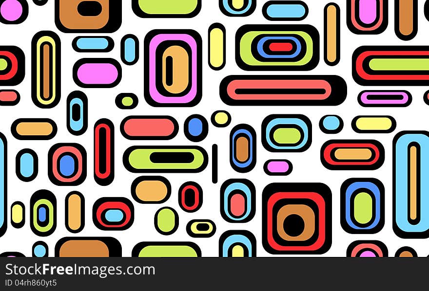 Seamless abstract background on white. Seamless abstract background on white