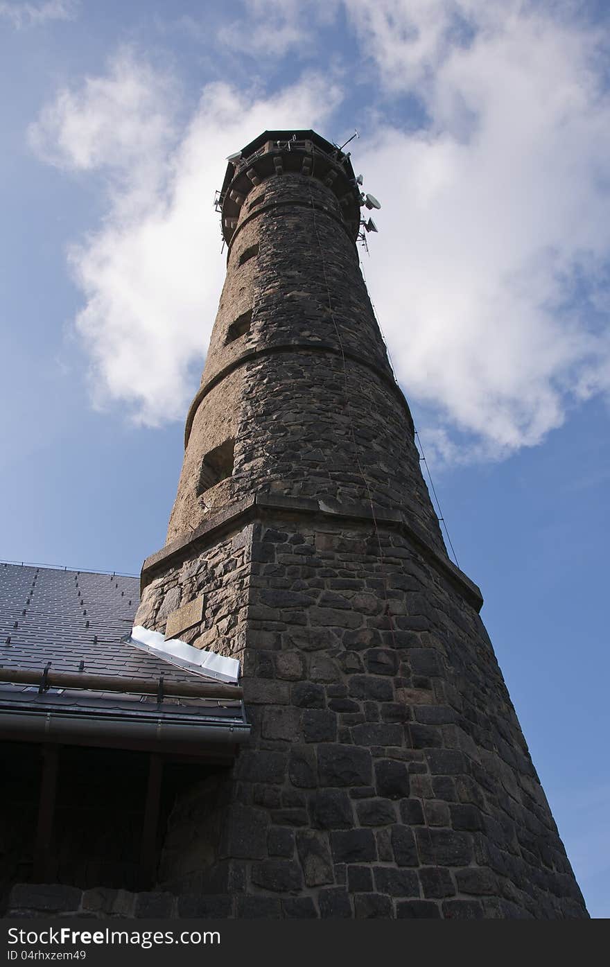 Svatobor radiocomunication towers and lookout tower