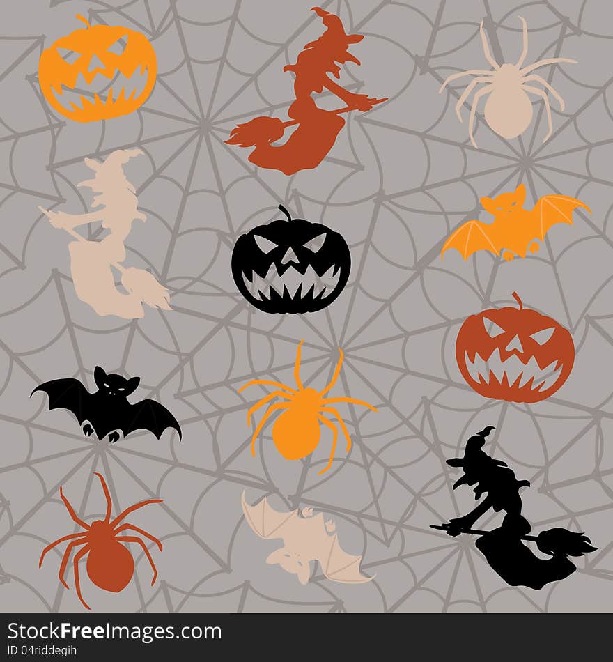 Halloween Seamless Background