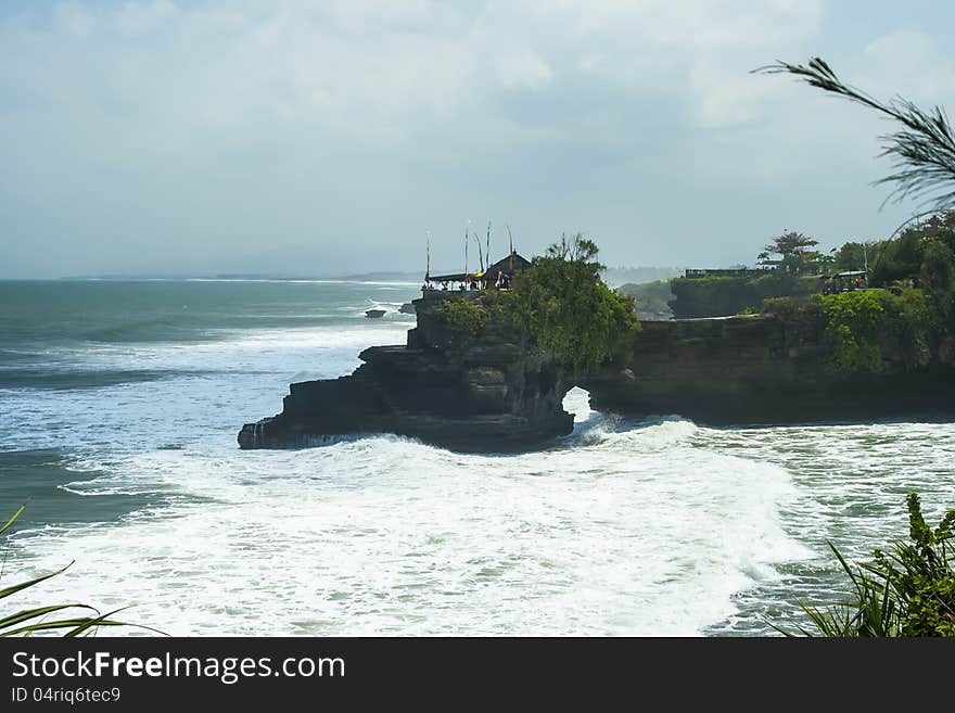 Rock Near Tanah Lot, Bali. Indonesia