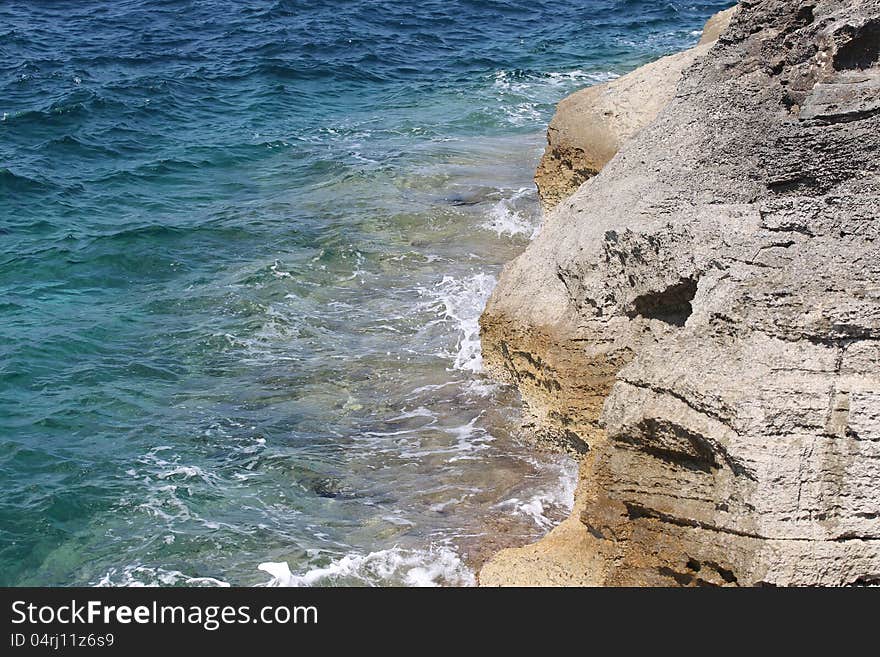 Seascape on the island of Formentera, Spain