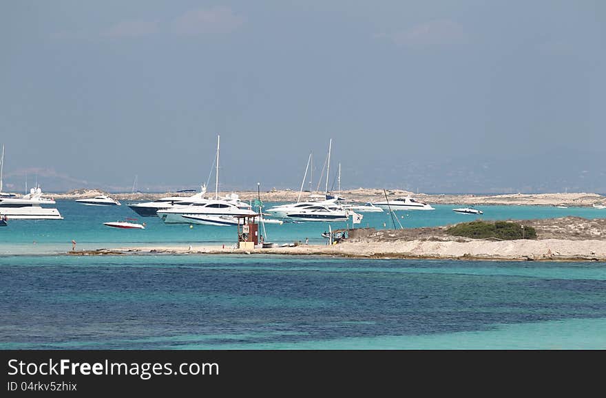 Seascape on the island of Formentera, Spain