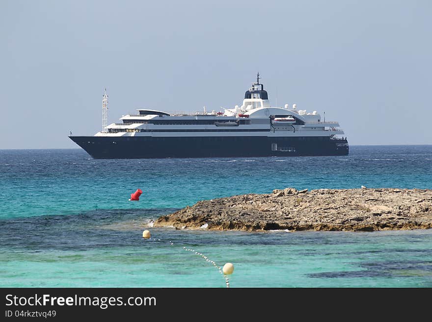 Seascape on the island of Formentera, Spain