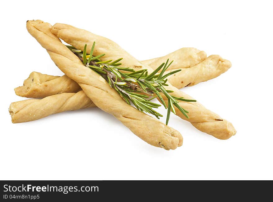 Homemade of group of biscuit with rosemary