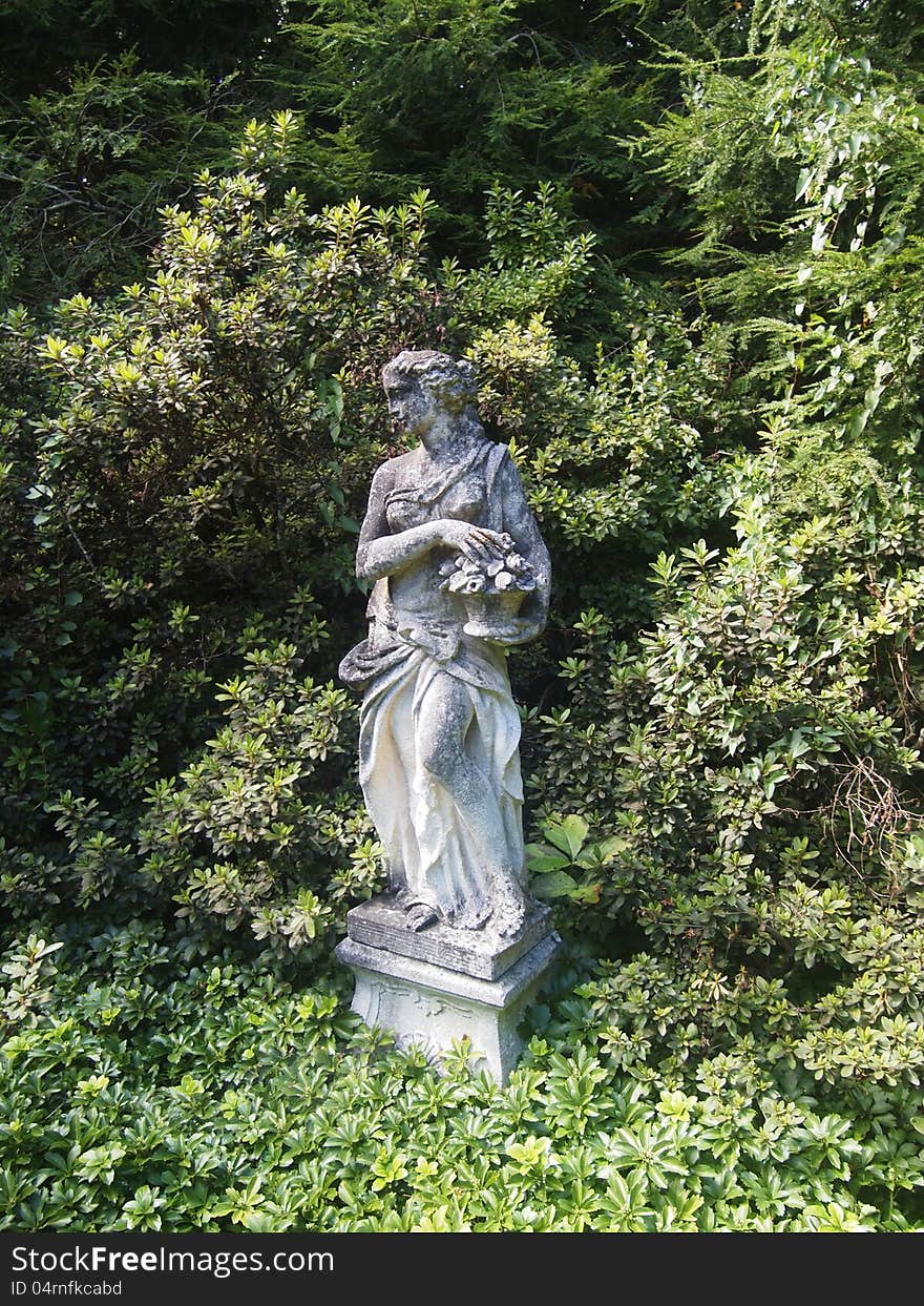 Old statue in the garden